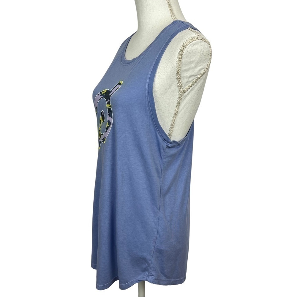 NWT PELETON Women’s Athletic Biking Tank Top Sz Small Blue W/Graphics Stretch - Picture 3 of 11
